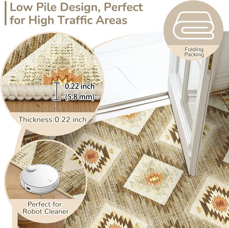 Vintage Moroccan long rug