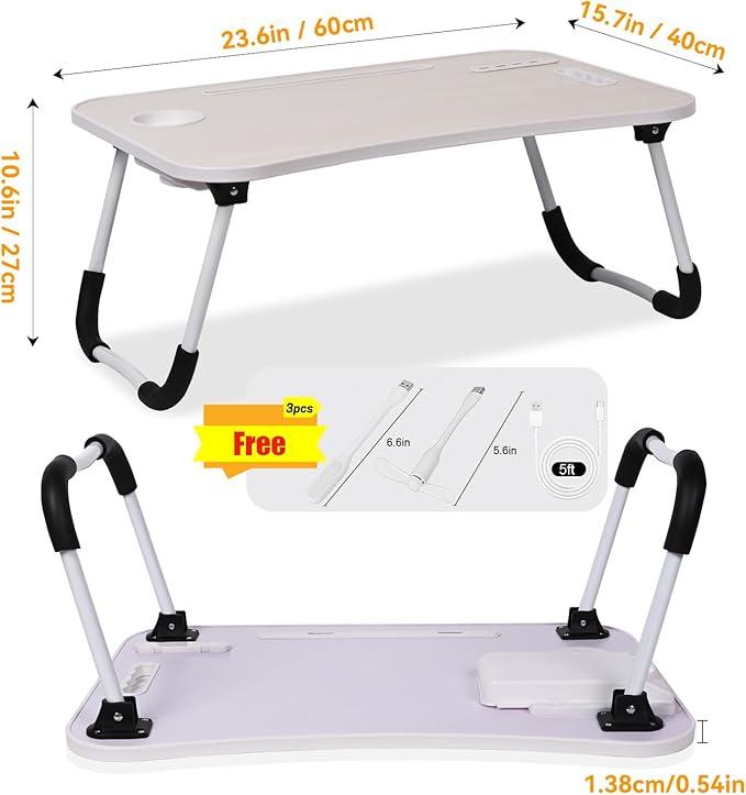 Portable bedside table( Convenient storage )